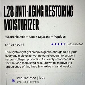 L28- SpoiledChild    Anti-Aging Restoring Moisturizer - White